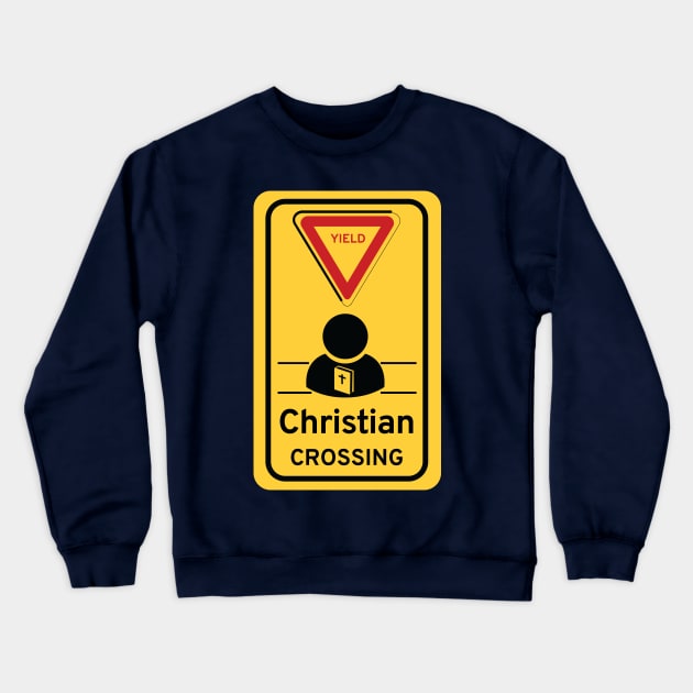 Christian crossing Crewneck Sweatshirt by Night'sShop